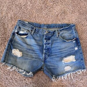Levi’s 501 vintage cut off Jean shorts